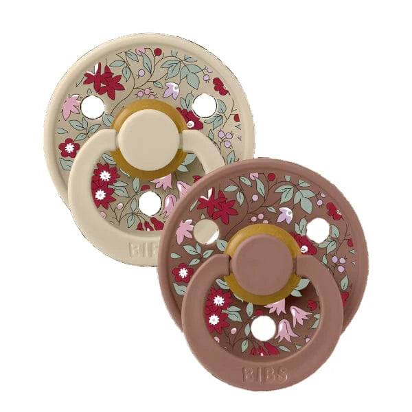 Bibs Accessories Jellybeanzkids BIBS x LIBERTY Colour 2 Pack Chamomile Lawn - Woodchuck Mix OS