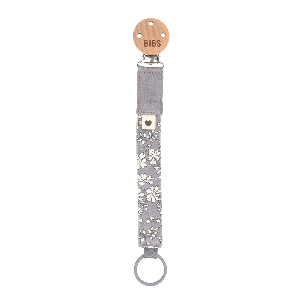 Bibs Accessories Jellybeanzkids BIBS x LIBERTY Pacifier Clip - Capel Fossil Grey OS