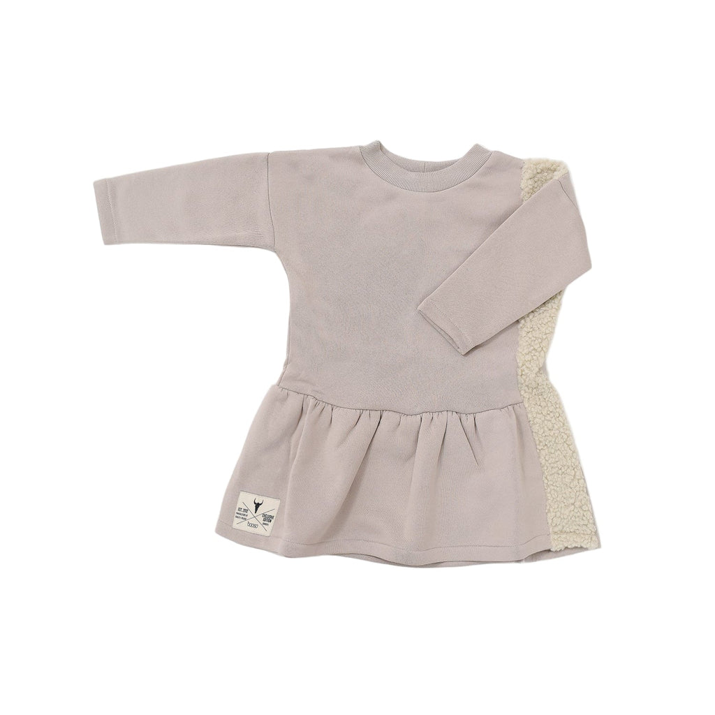 Booso Dress Jellybeanzkids Booso Simple Sherpa Stripe Dress