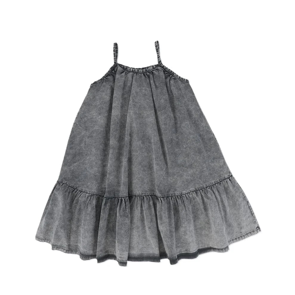 Booso Dress Jellybeanzkids Booso Wave Long Dress- Acid