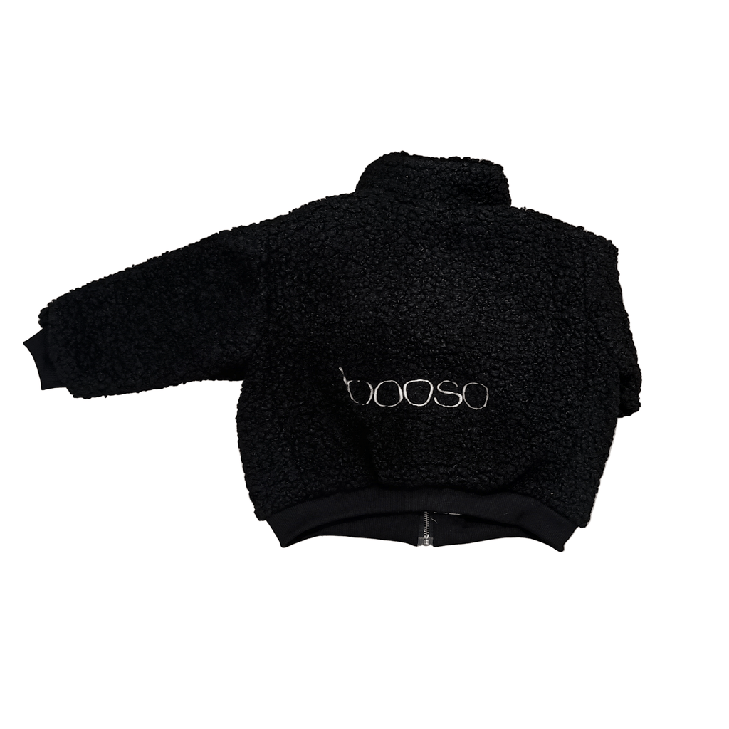 Booso jacket Jellybeanzkids Booso Teddy Coat- Black
