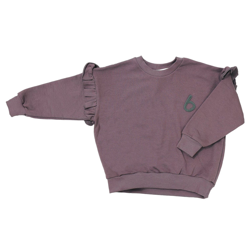Booso T-shirt Jellybeanzkids Booso Frill Purple Sweatshirt