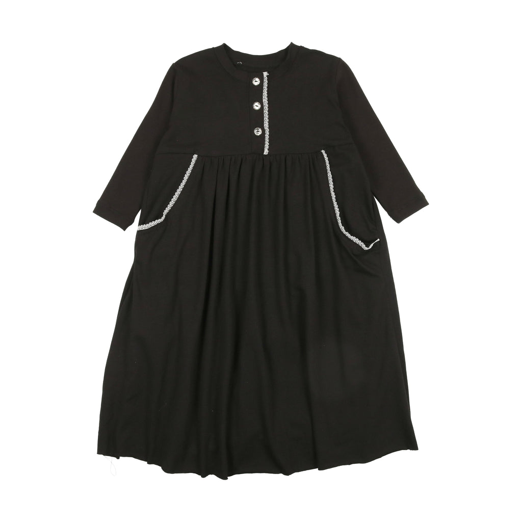 Bopop Maxi Jellybeanzkids Bopop Button Trimmed Maxi Dress