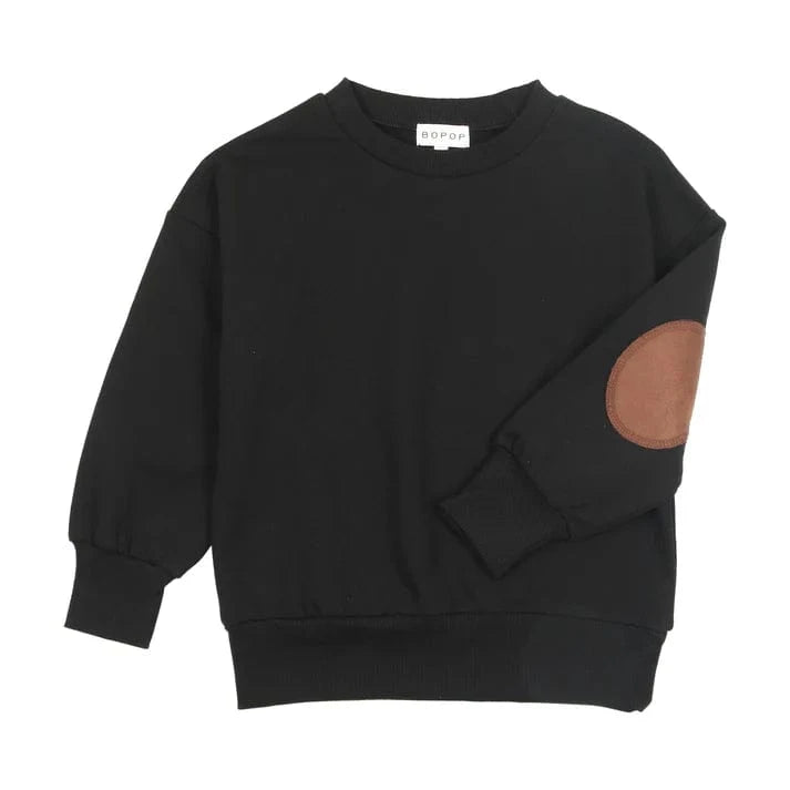 Bopop Sweatshirt Jellybeanzkids Bopop Suede Patch Sweatshirt