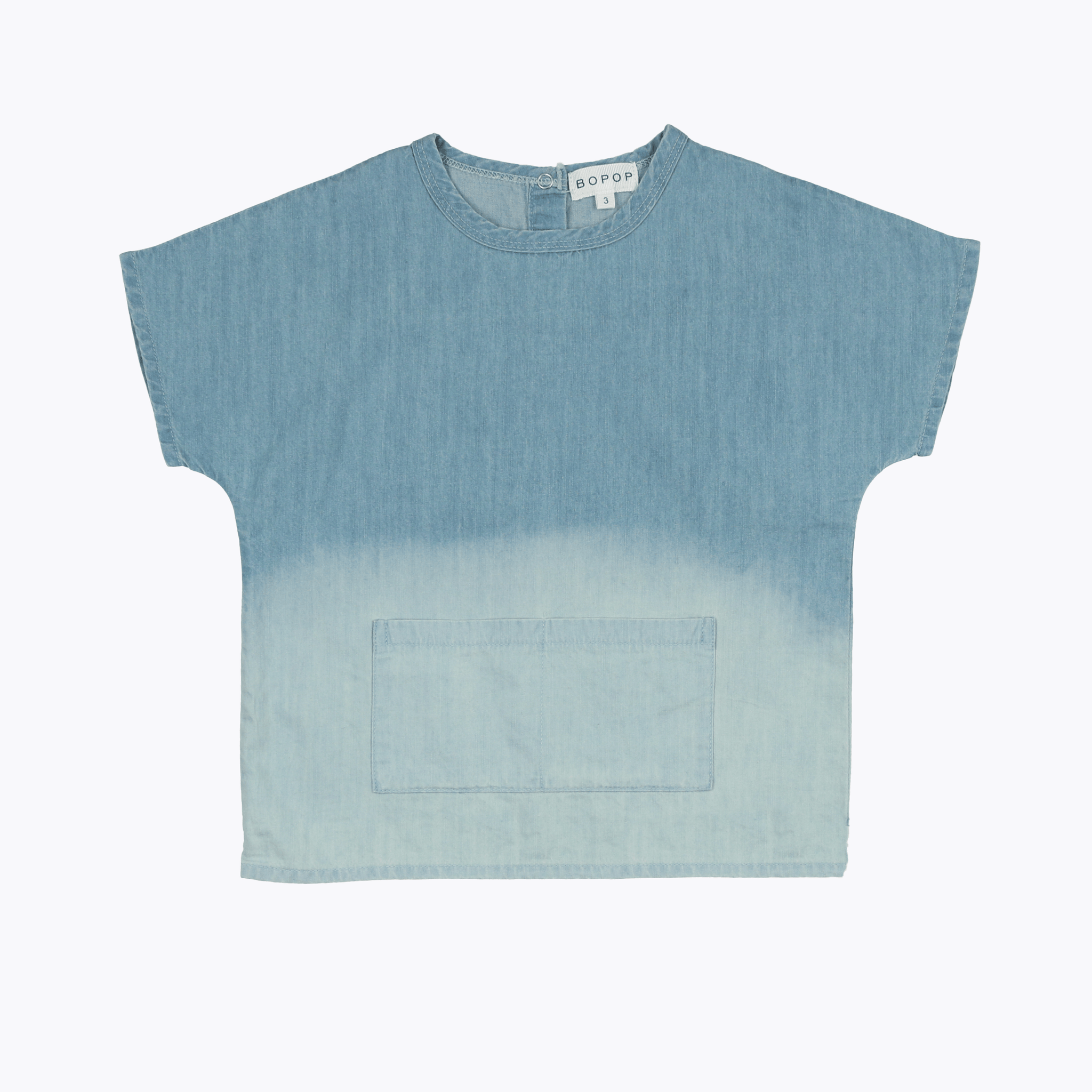 Bopop Denim Ombre Top Bopop Denim Ombre Top