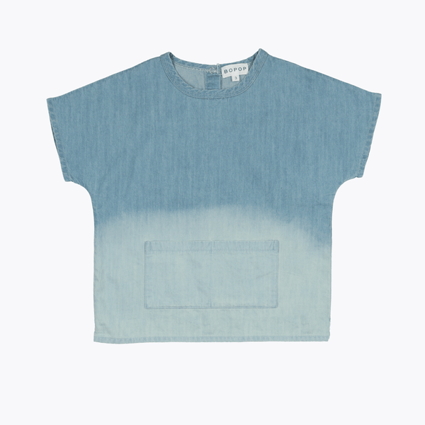 Bopop Denim Ombre Top Bopop Denim Ombre Top