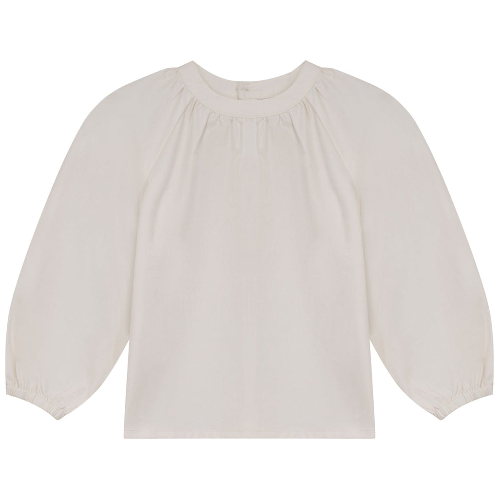 Calla Lili Blouse Jellybeanzkids Calla Lili Gathered Blouse- Cream
