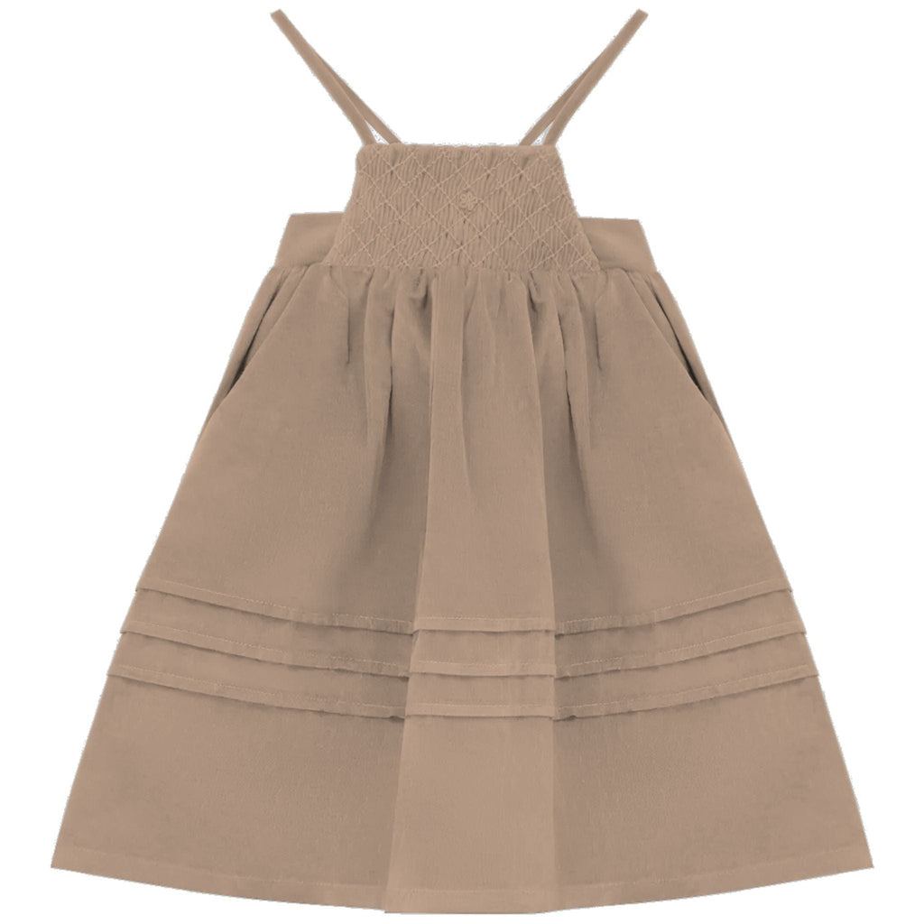 Calla Lili dress Jellybeanzkids Calla Lili Apron Jumper- Camel