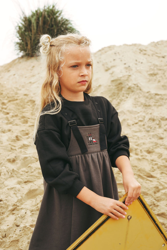 Calla Lili dress Jellybeanzkids Calla Lili Ski Collection Sweat Jumper- Grey