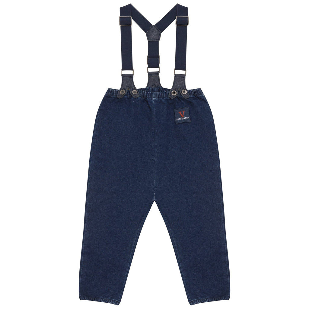 Calla Lili Romper Jellybeanzkids Calla Lili Denim Collection Boys Romper- Blue Denim