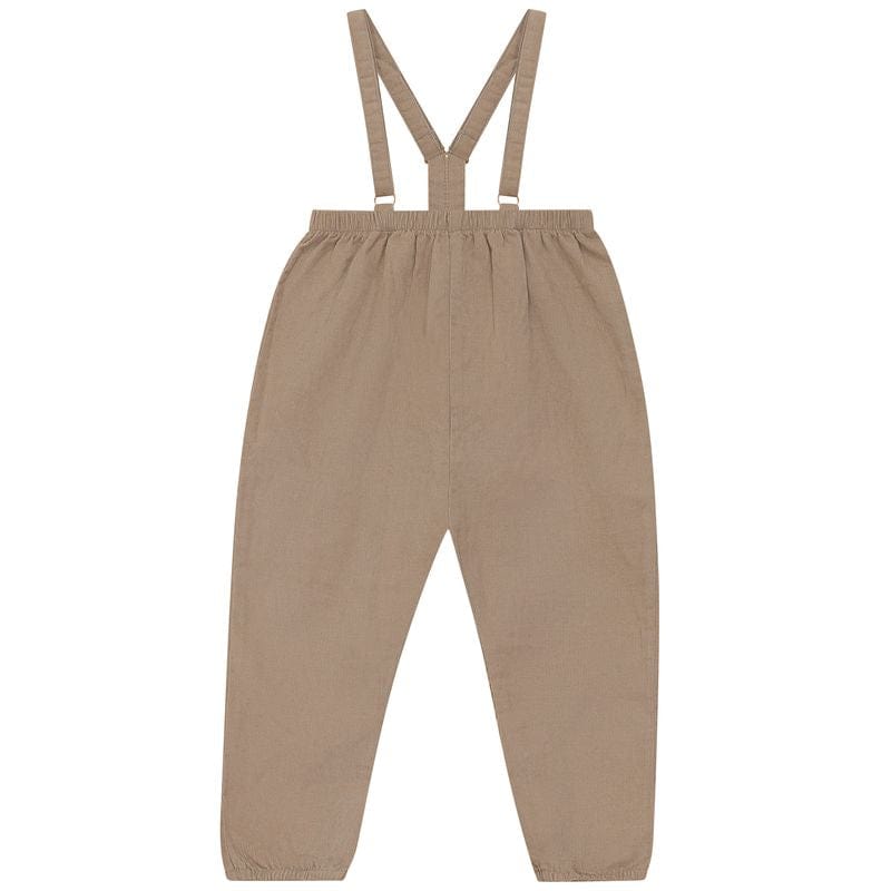 Calla Lili Romper Jellybeanzkids Calla Lili Embroidered Boys Romper- Camel