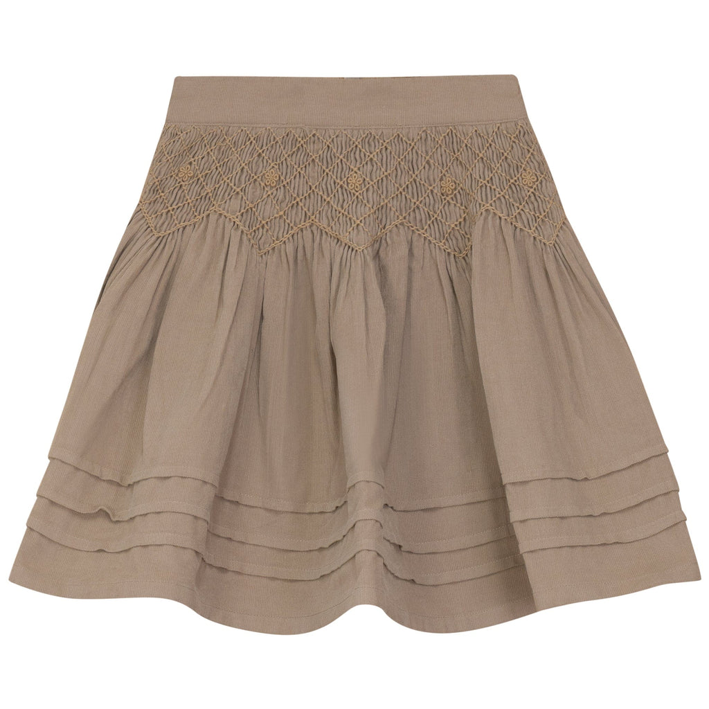 Calla Lili skirt Jellybeanzkids Calla Lili Flared Skirt- Camel