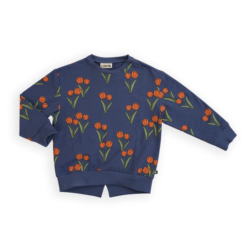 Carlijnq Sweater Jellybeanzkids Carlijnq Tulips Split Girls Sweater