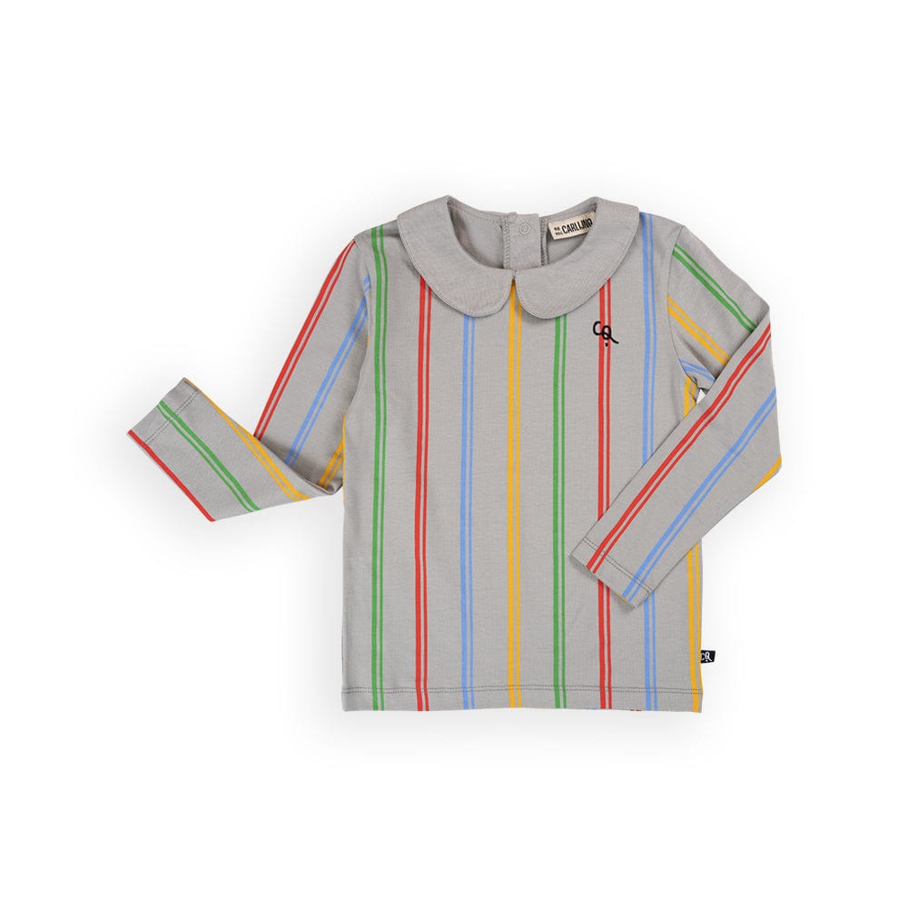 Carlijnq Sweatshirt Jellybeanzkids Carlijnq Color Stripes Collar Top