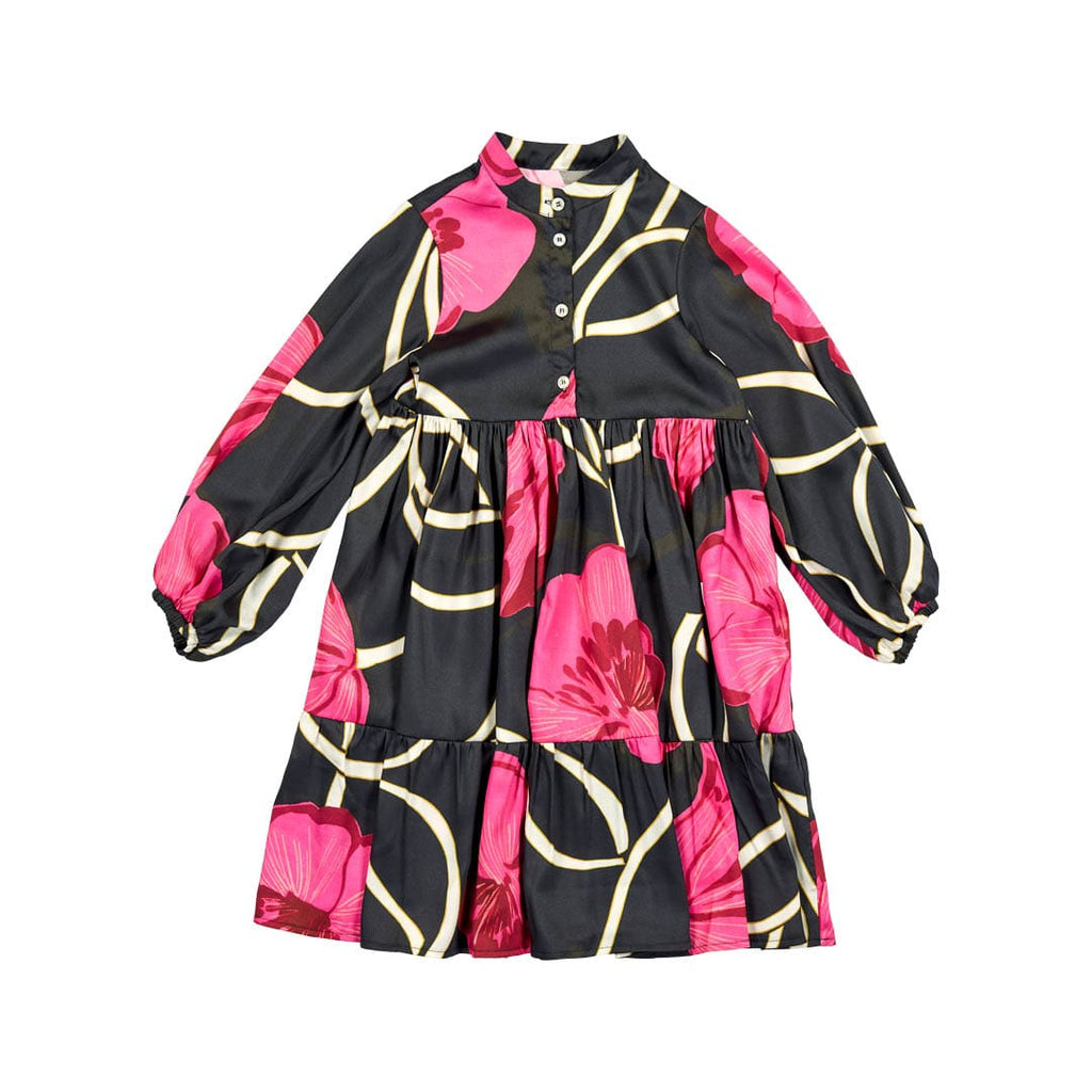 Christina Rohde Dress Jellybeanzkids Christina Rohde Hot Pink Large Floral Dress