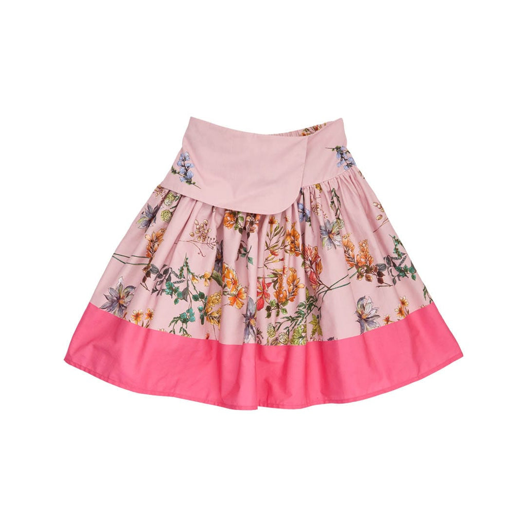 Christina Rohde Colorblock Floral Skirt- Pink – JellyBeanz Kids