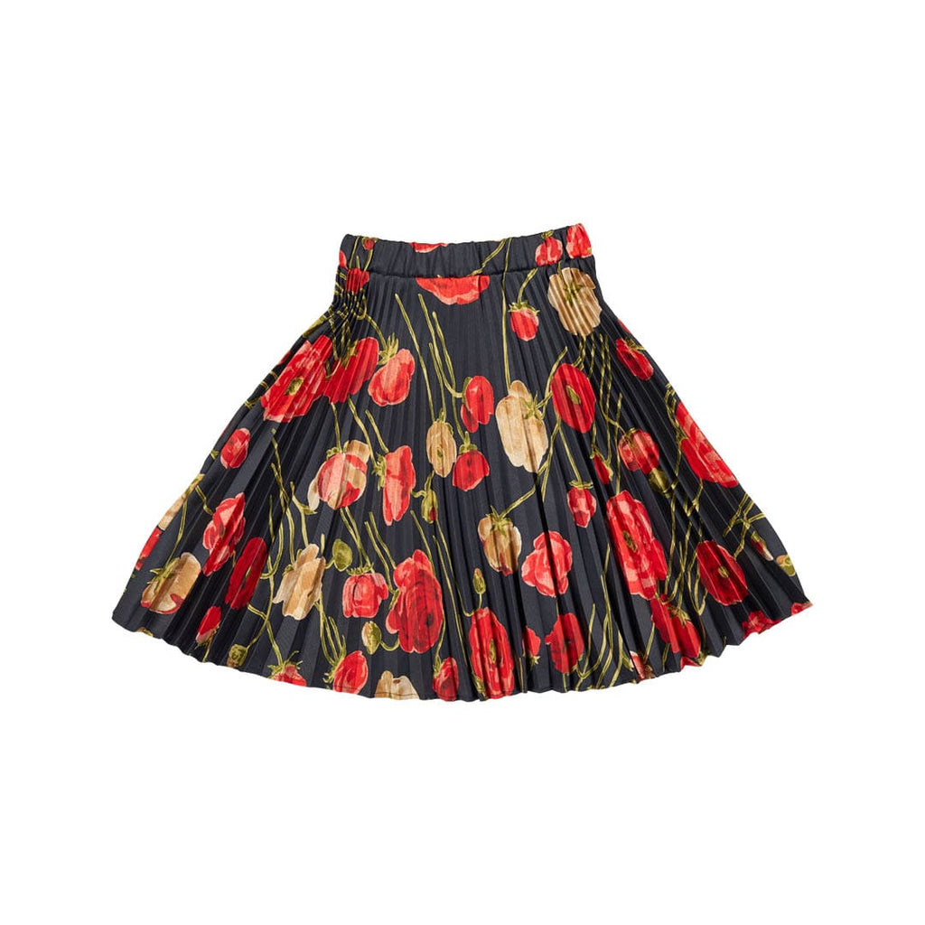 Christina Rohde Skirt Jellybeanzkids Christina Rohde Large Red Floral Pleated Skirt