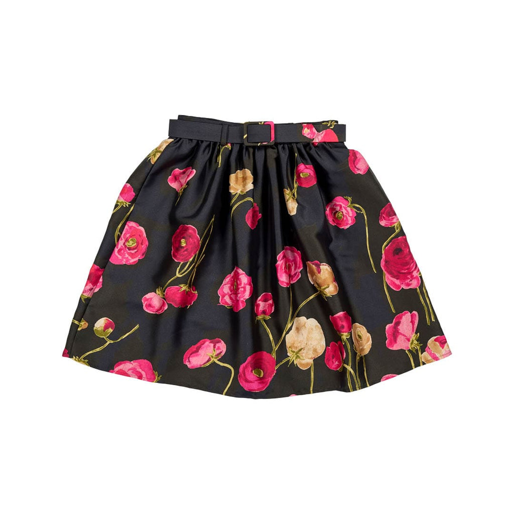Christina Rohde Skirt Jellybeanzkids Christina Rohde Pink Floral Belted Skirt