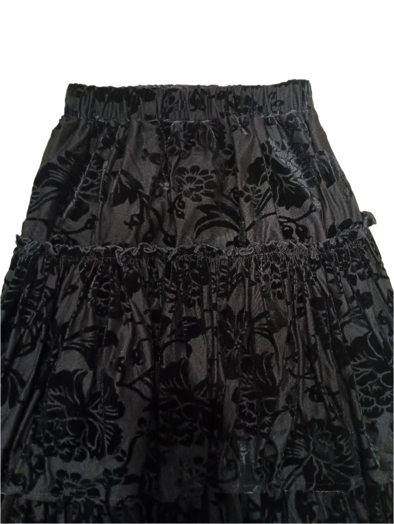 Christina Rohde Skirt Jellybeanzkids Olivia Rohde Black Velvet Skirt