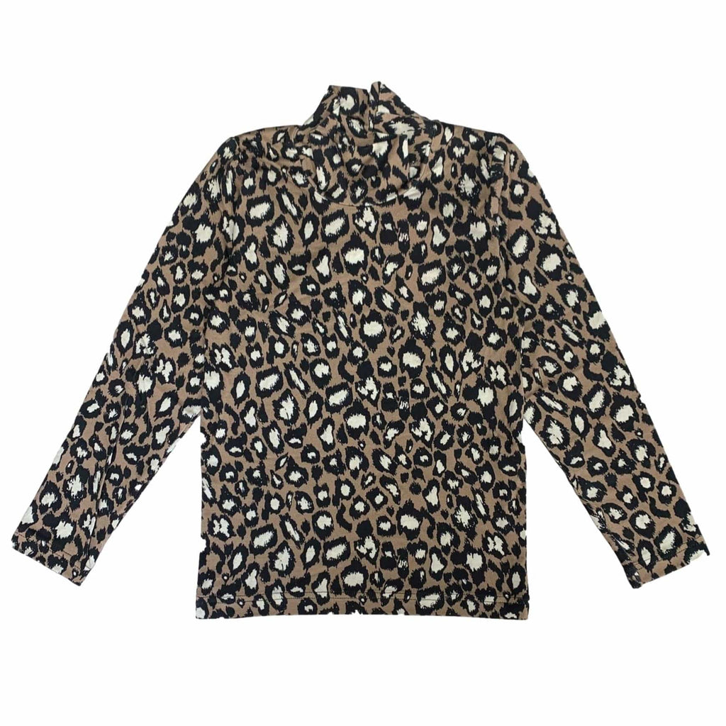 Christina Rohde Top Jellybeanzkids Christina Rohde Brown Leopard Top