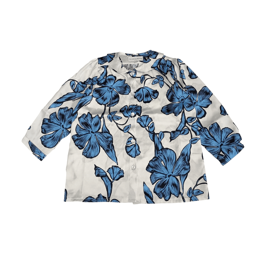 Christina Rohde Top Jellybeanzkids Christina Rohde Floral Top-Blue