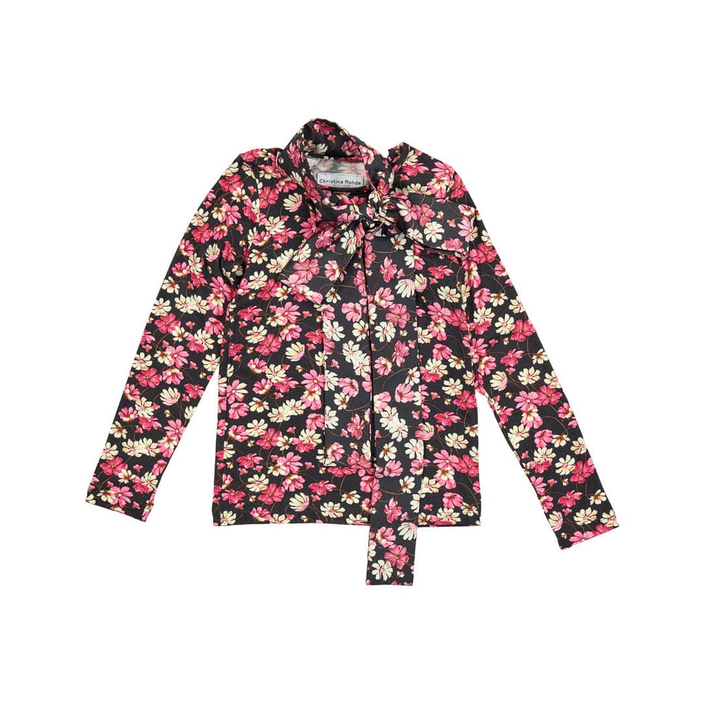 Christina Rohde Top Jellybeanzkids Christina Rohde Pink & Cream Floral Mockneck