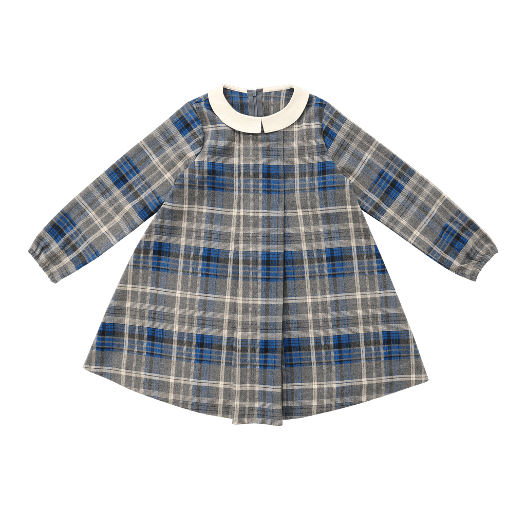 Coco Blanc DRESS Jellybeanzkids Coco Blanc Plaid Dress
