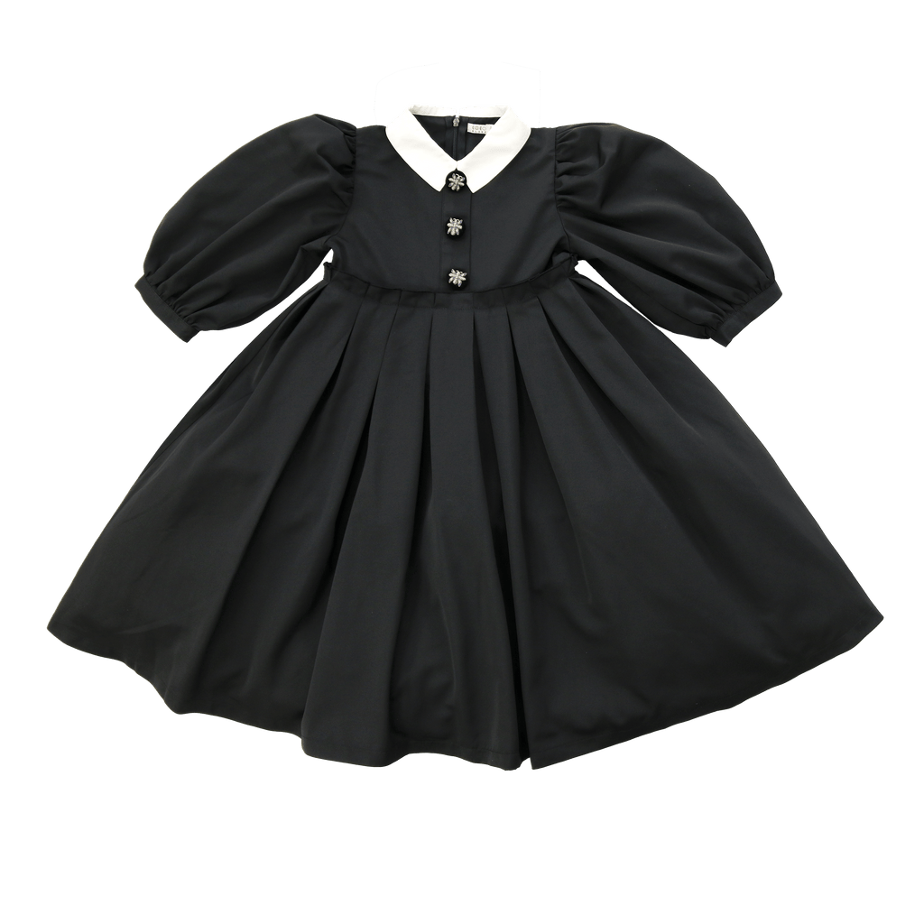 Coco Blanc DRESS Jellybeanzkids Coco Blanc Taffeta 3/4 Sleeve Dress
