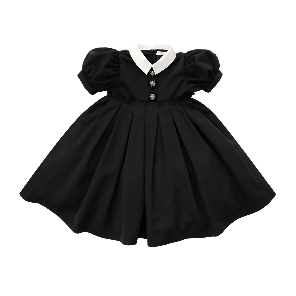 Coco Blanc DRESS Jellybeanzkids Coco Blanc Taffeta Short Sleeve Dress