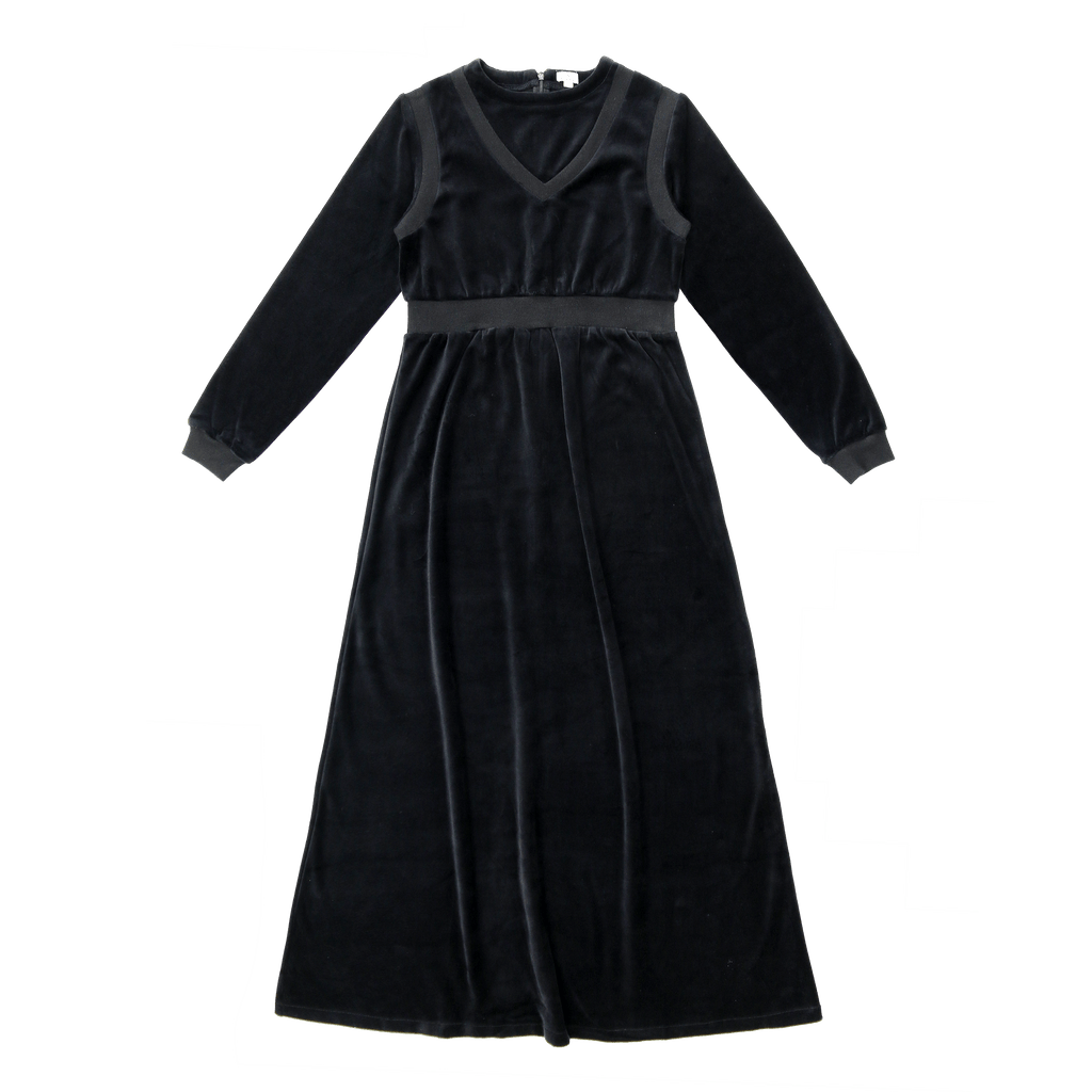 Coco Blanc DRESS Jellybeanzkids Coco Blanc Velour Maxi