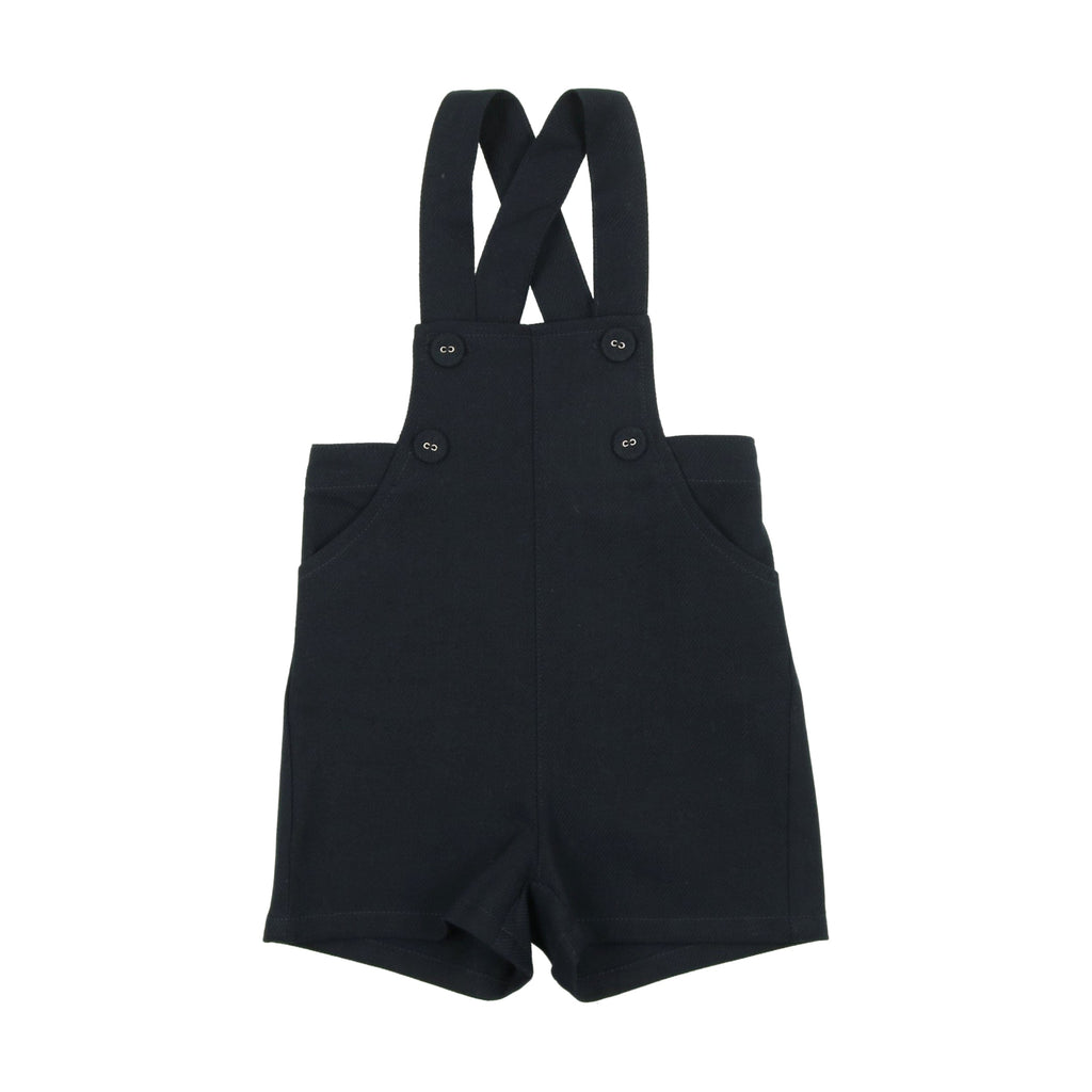 Coco Blanc Jumpsuits & Rompers Jellybeanzkids Coco Boys Wool Overalls- Navy