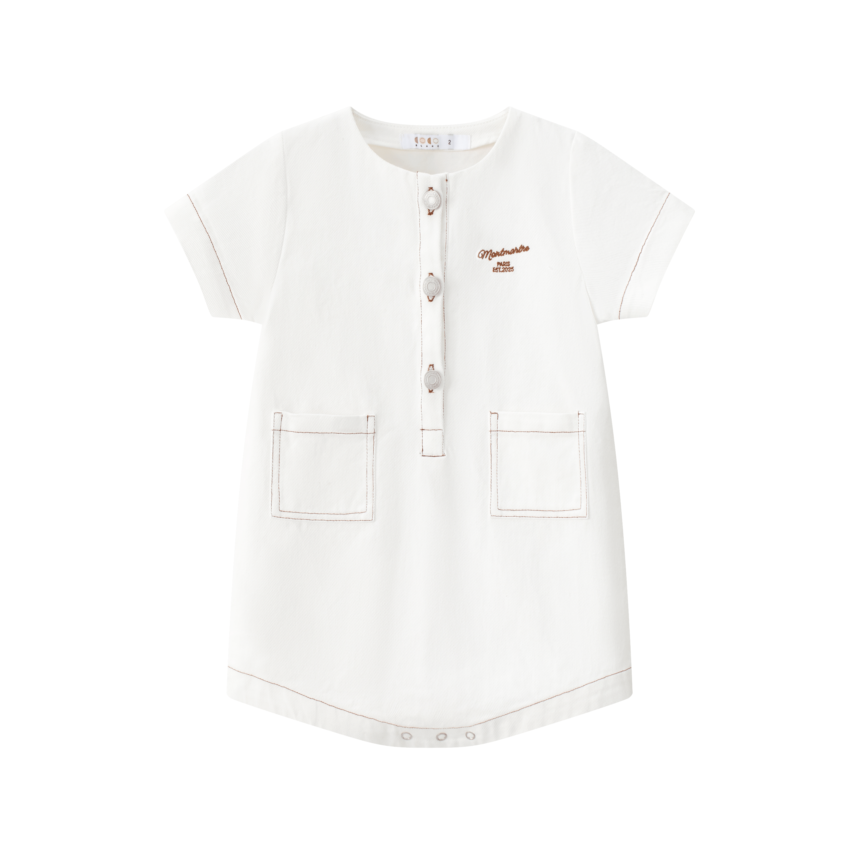 Coco Blanc White Denim Boys Romper – JellyBeanz Kids