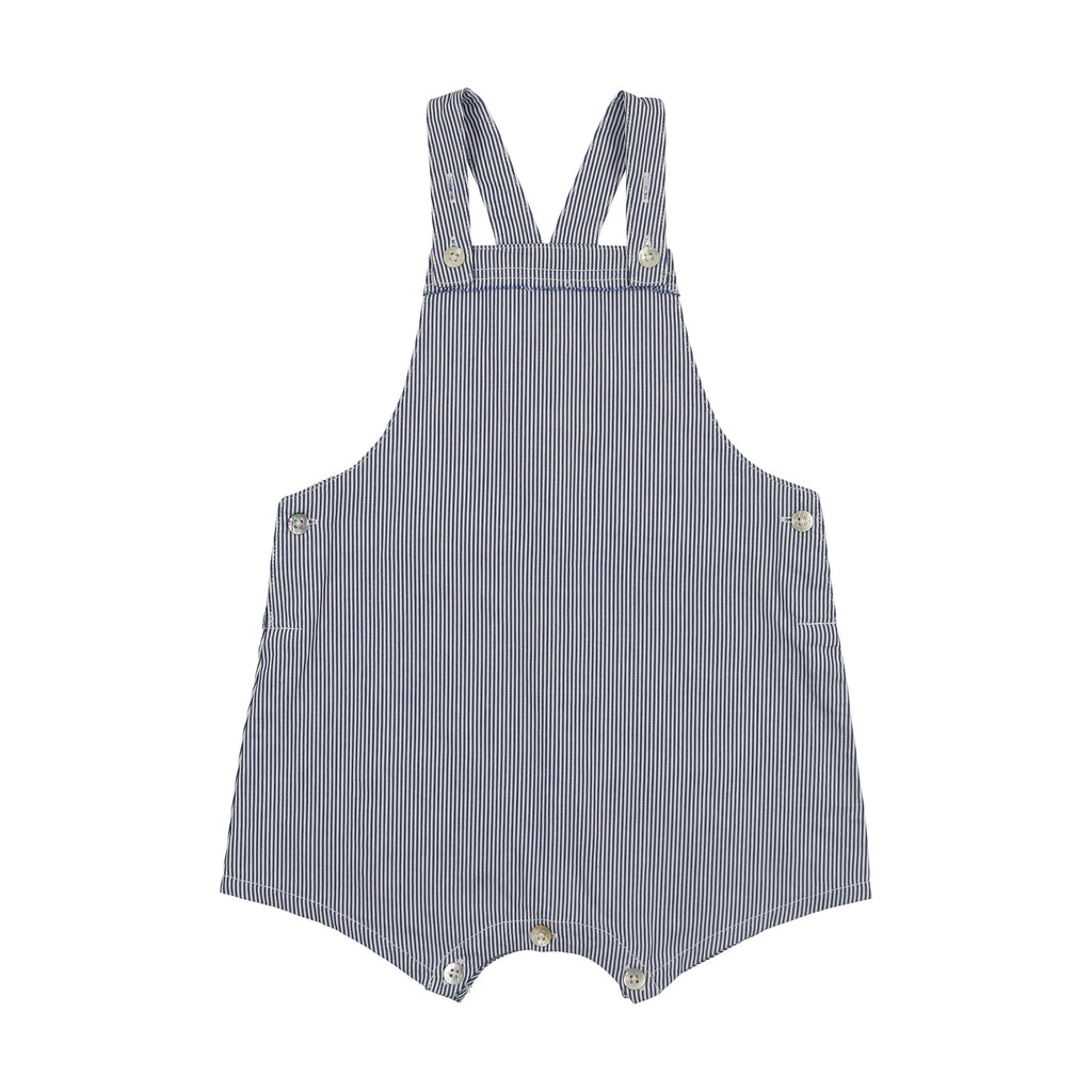 Coco Blanc Romper Jellybeanzkids Coco Blanc Dressy Overalls- Blue Striped