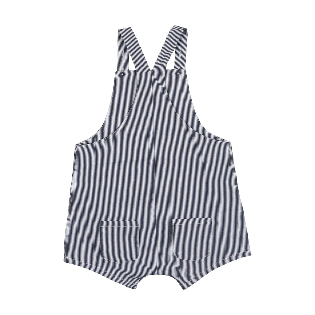 Coco Blanc Romper Jellybeanzkids Coco Blanc Dressy Overalls- Blue Striped