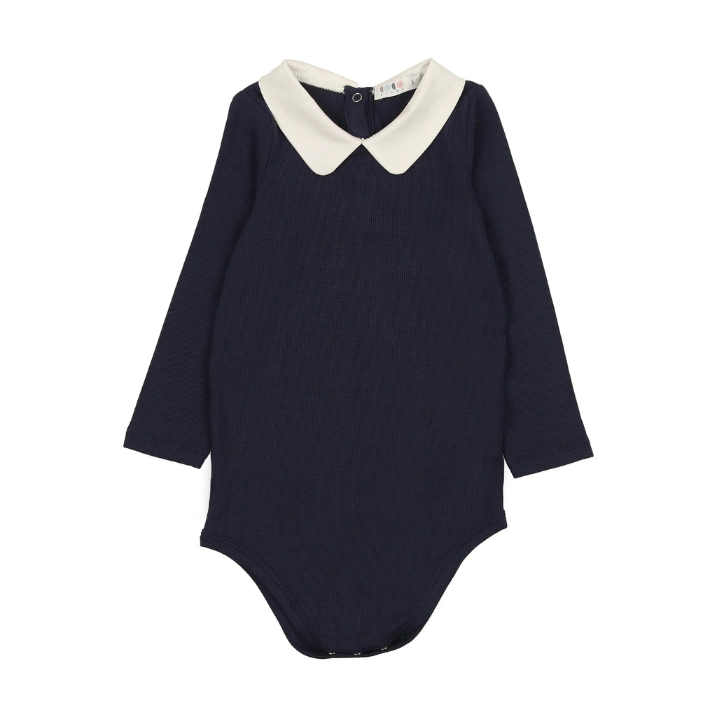 Coco Blanc Romper Jellybeanzkids Coco Blanc Peter Pan Onesie/Top- Navy