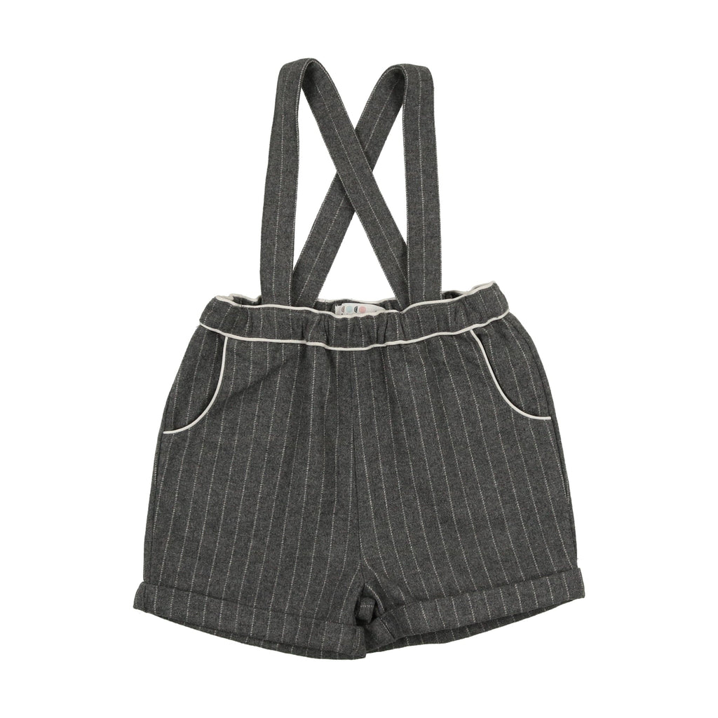 Coco Blanc Romper Jellybeanzkids Coco Blanc Pinstripe Romper- Grey Pinstripe