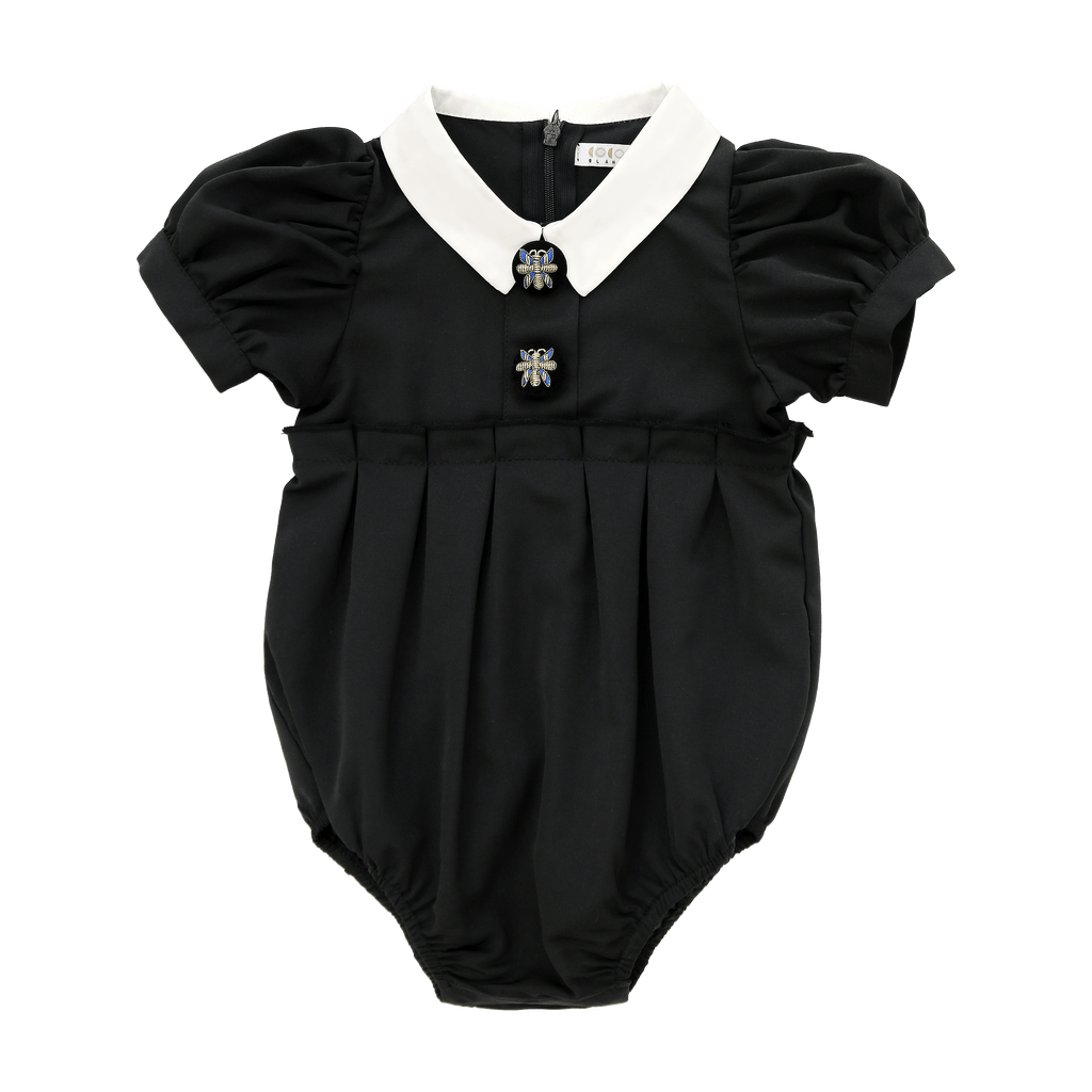 Coco Blanc Rompers Jellybeanzkids Coco Blanc Taffeta Romper