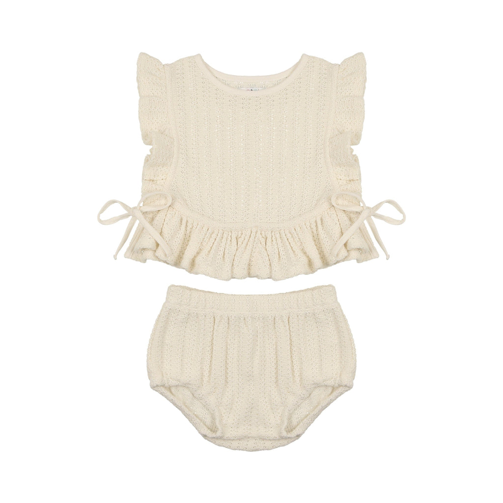 Coco Blanc Set Jellybeanzkids Coco Blanc Ruffle Set