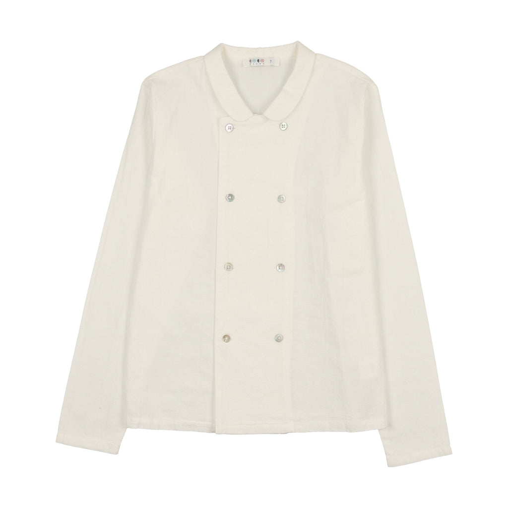 Coco Blanc Shirt Jellybeanzkids Coco Blanc Double Breasted White Shirt