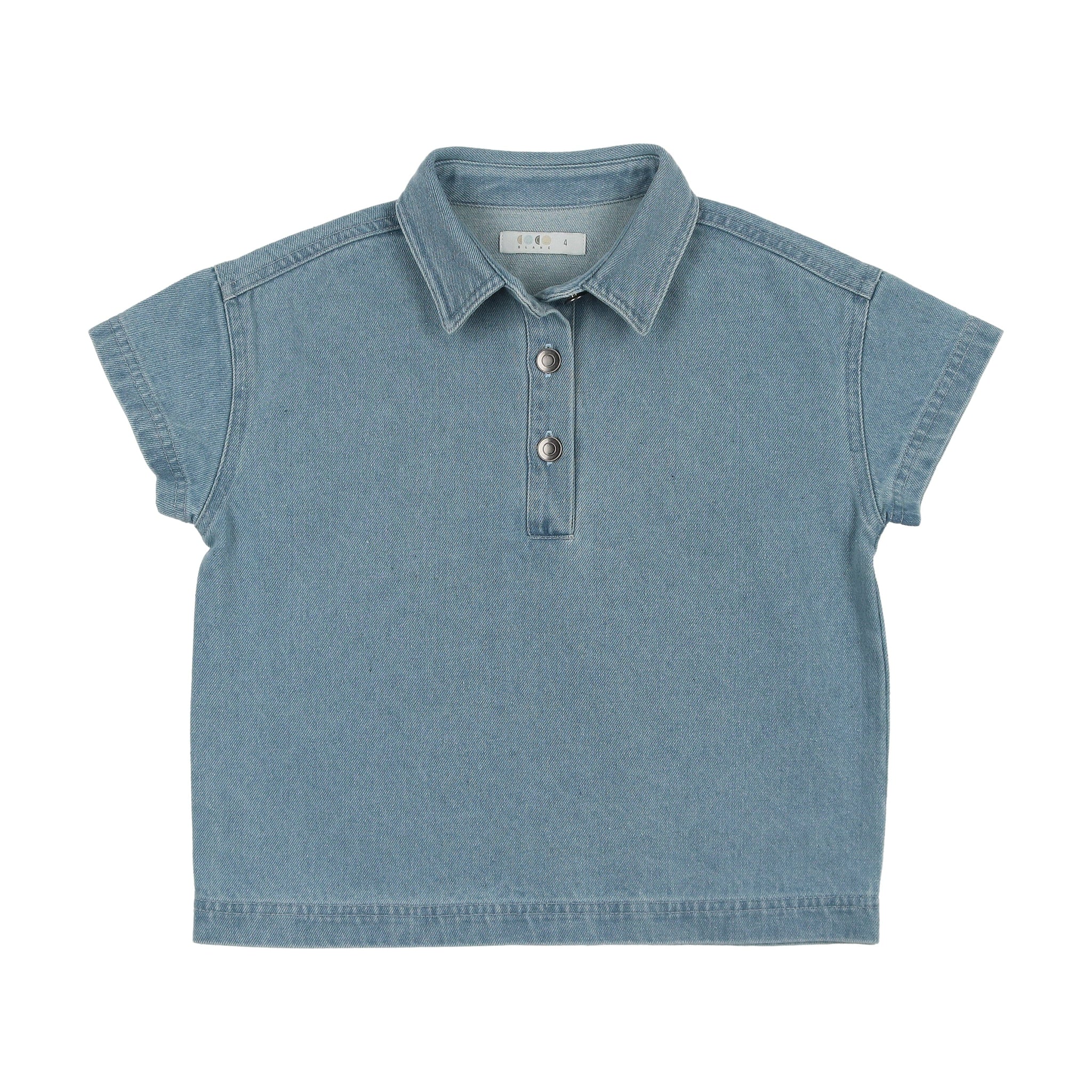 Coco Blanc Oversized Denim Shirt - Blue Denim Coco Blanc Oversized Denim Shirt - Blue Denim