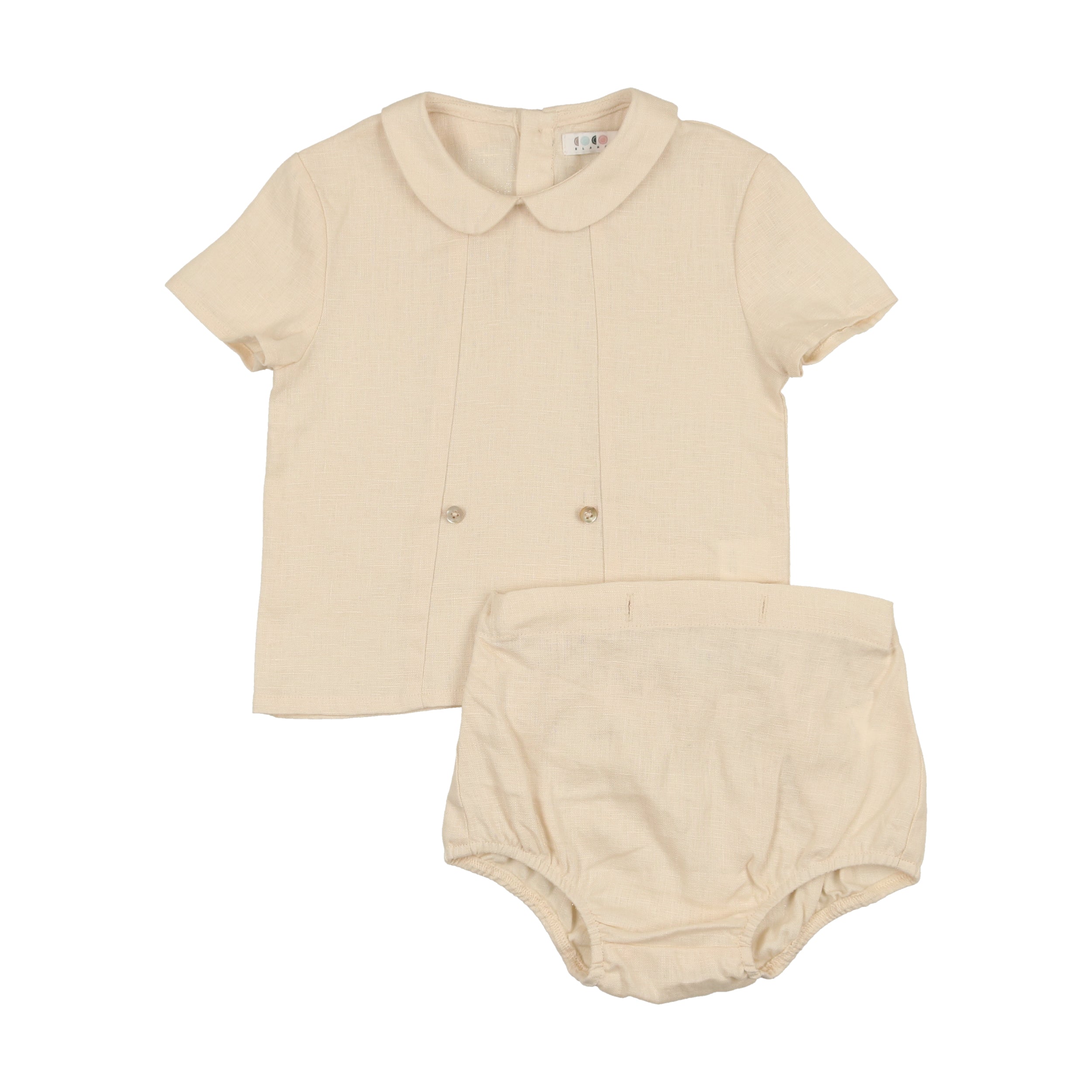 cream peter pan collar shirt