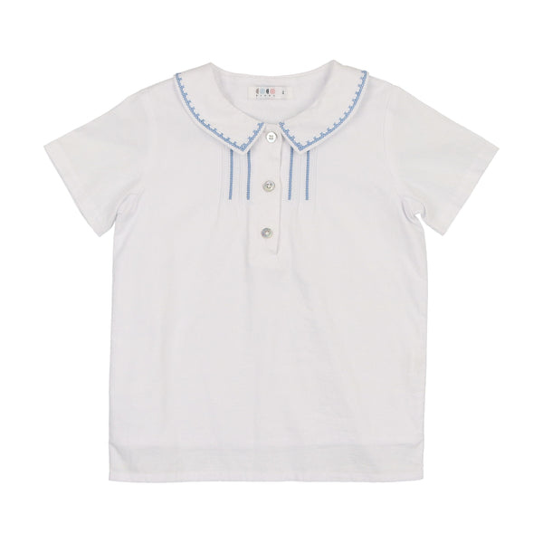 Coco Blanc Stitched White Shirt Coco Blanc Stitched White Shirt