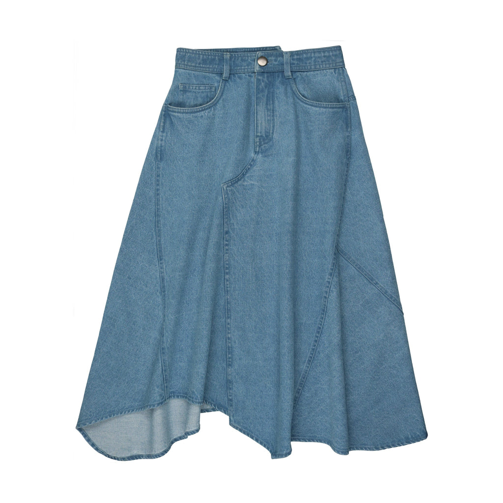 Coco Blanc Skirt Jellybeanzkids Coco Blanc Denim Maxi Skirt- Blue Denim