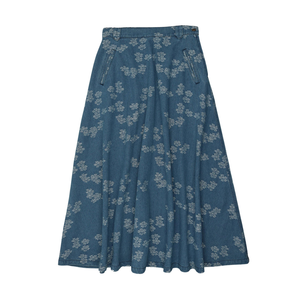 Coco Blanc Skirt Jellybeanzkids Coco Blanc Floral Denim Skirt