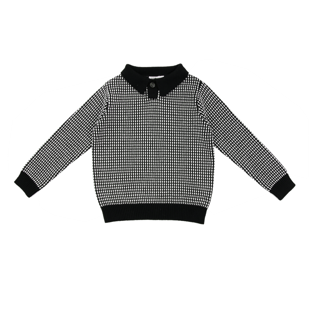 Coco Blanc Sweater Jellybeanzkids Coco Blanc Boys Collared Sweater