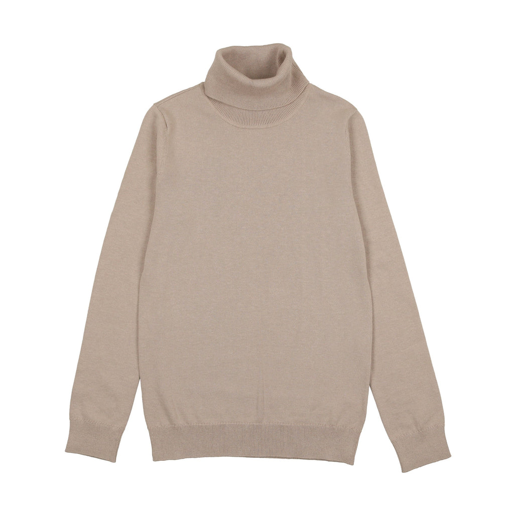 Coco Blanc Sweater Jellybeanzkids Coco Blanc Knit Mockneck- Oatmeal