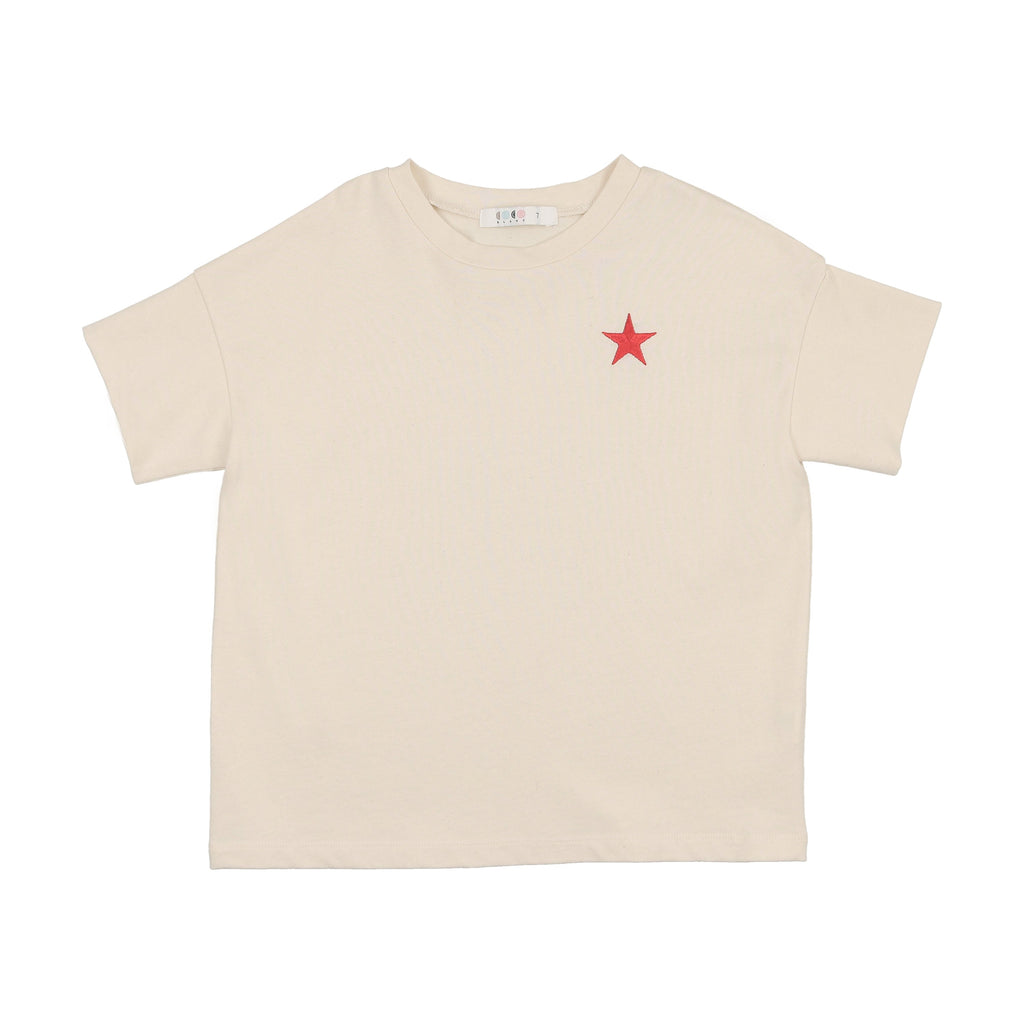 Coco Blanc T-shirt Jellybeanzkids Coco Blanc Boys Cotton Tee - Cream
