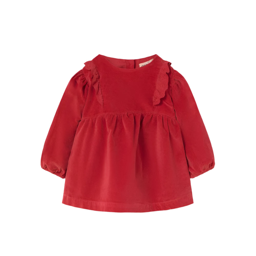 Cozmo dress Jellybeanzkids Cozmo Kenia Velour Baby Dress