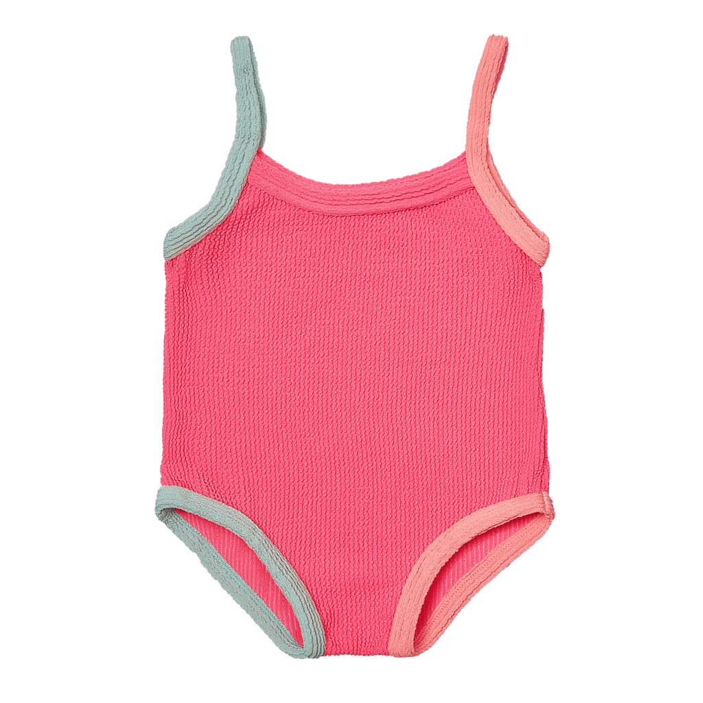 Crew Bathing Suit Jellybeanzkids Crew Crinkled Swimsuit- Pink