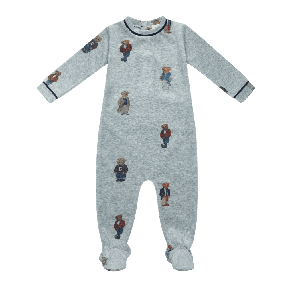Crew Footie Jellybeanzkids Crew Crew Bear Footie-Navy